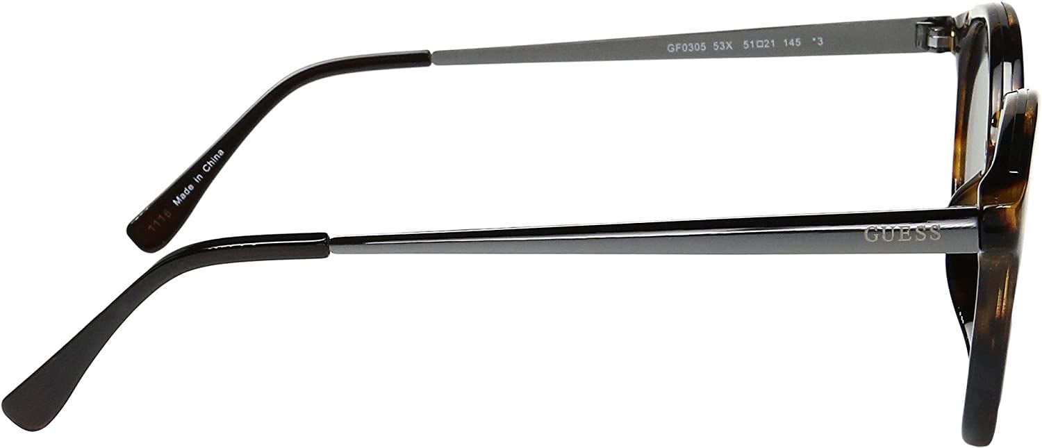 NWT Guess Factory GF0305-53X Sunglasses Guess Round Sunglasses GF0305 53X Brown Tortoise and  main image 2