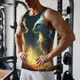 thumbnail image 5 of Pofeuu Firefly Forest Fox Print Men's Workout Tank Tops Sleeveless Muscle Gym Shirt Quick Dry-3X-Large, 5 of 7