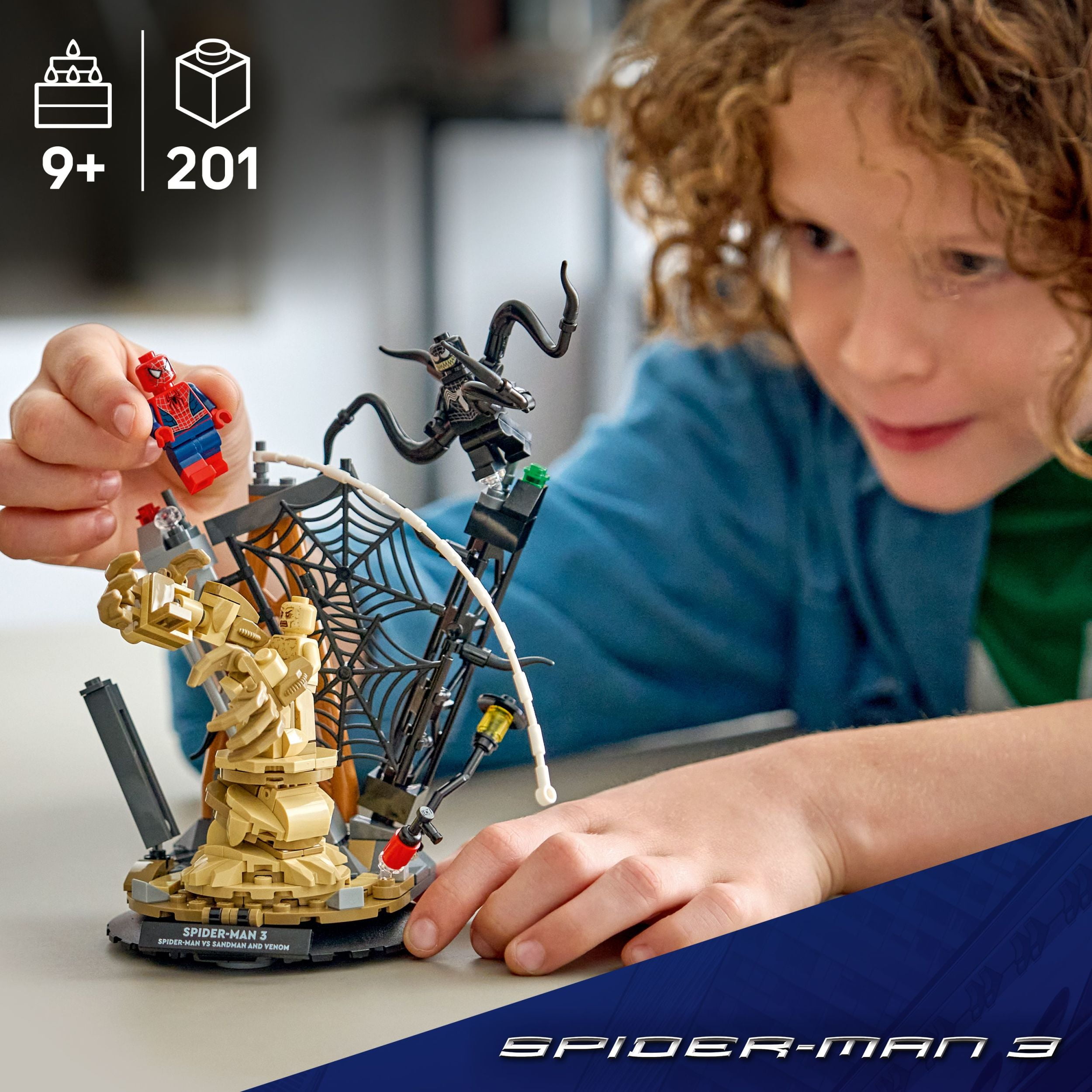 LEGO Marvel Epic Battle: Spider-Man vs. Sandman Building Toy for Boys & Girls - Super Hero Playset W/Venom, Sandman, & Spider-Man Minifigures - Gift Idea for Birthdays - Ages 9+ - 76334