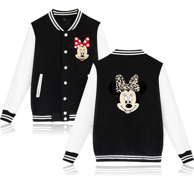 Sudadera con capucha de los 90 para hombre y mujer, chaqueta de béisbol de Disney, Mickey, Minnie Mouse, ropa con capucha, chaquetas para niño y niña, sudadera, Top para bebé