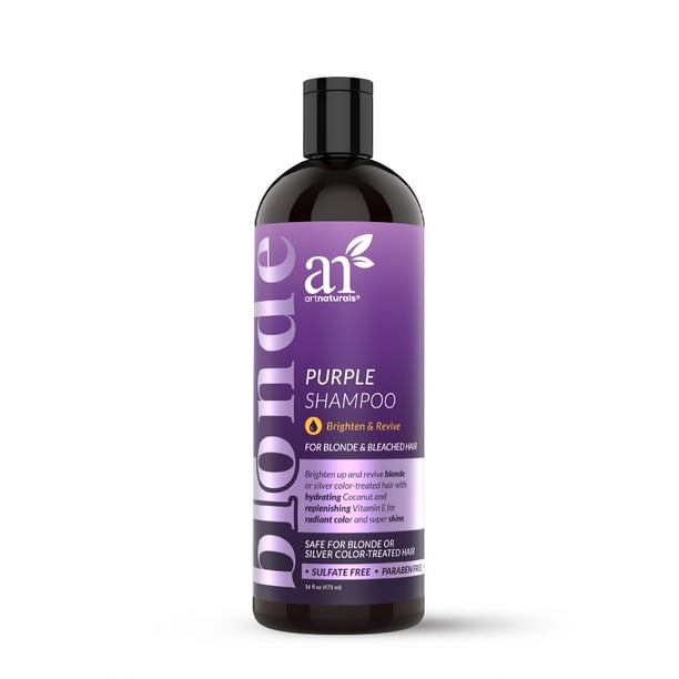 Artnaturals Purple Shampoo For Blonde Hair 16 Fl Oz 473ml Walmart Com Walmart Com