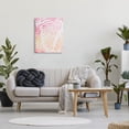 thumbnail image 2 of Vivid Pink Wavy Leaves Botanical & Floral Graphic Art Gallery Wrapped Canvas Print Wall Art, 2 of 7