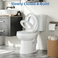 thumbnail image 6 of 17 inch Toddler Toilet Seat with Potty Training Seat Round, 2 in 1 Toilet Seat for Family Built-in Baby Seat Removable, Soft Close + Easy Clean, PP Safe Material, White, 6 of 8