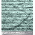 thumbnail image 1 of Soimoi Cotton Jersey Fabric Stripe & Musical Notes Shirting Printed Craft Fabric by The Yard 58 Inch Wide, 1 of 1