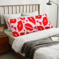 thumbnail image 5 of KLL Ultra Soft Microfiber Body Pillow Cover/Pillowcases 20"x54" with Hidden Zipper Closure-Lips Kiss, 5 of 5