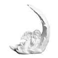 thumbnail image 4 of Cherub Statue Angel Statue Statuette Collection White Decorative Angel Sculpture Right, 4 of 9