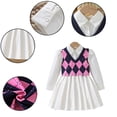 thumbnail image 4 of Beautyzll Ensemble Tricoté 2 Pcs pour Filles Bébé Tout-Petits Robe Pull Taille Haute 2-7T, 4 of 9