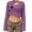 Purple, variant on JULMCOMO Crochet Beach Cover Ups for Women Hollow Out Mesh Knit Summer Crop Tops Long Sleeve Cutout Bikini Cover Ups for Swimwear Beige M