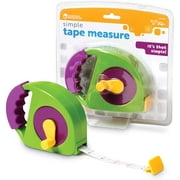 Learning Resources Simple Tape Measure, Retractable Toy Tape Measure, Measures 4 Feet, Construction Toy for Kids, Ages 3+