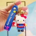 thumbnail image 2 of Llavero Kawaii Sanrio Hello Kitty, llavero de Anime Cinnamoroll de Pvc, bolsa colgante, llavero de coche para pareja, accesorios para llaves Fivean unisex, 2 of 2