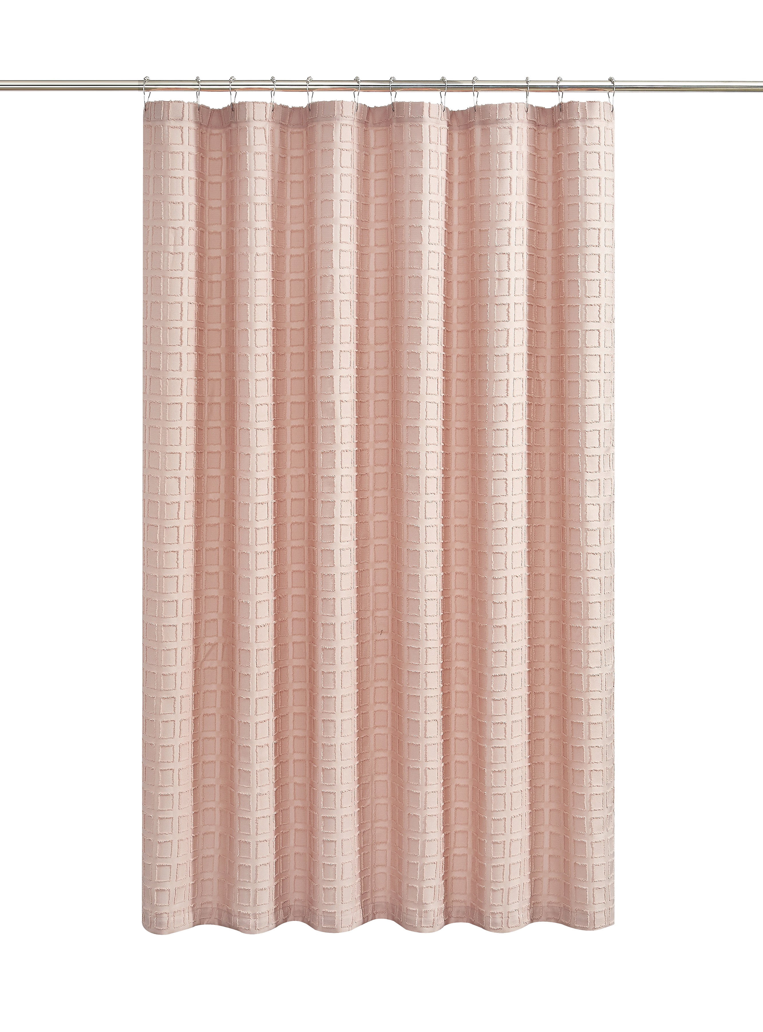 Better Homes & Gardens Clipped Fabric Shower Curtain, in Cherry Blossom