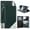 Black, variant on Wallet Case for iPhone X, Black Infolio Credit Card Slot Cover, View Stand [Bonus Wrist Strap/Lanyard] for Apple iPhone 10