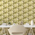 thumbnail image 2 of Ambesonne Garden Peel & Stick Wallpaper for Home, Leaves Botanical Grunge Plot, 13"x100", Khaki Pale Yellow and Green, 2 of 5