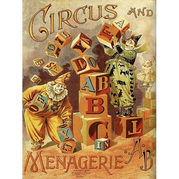 Circus Menagerie - CANVAS OR FINE PRINT WALL ART PRINT