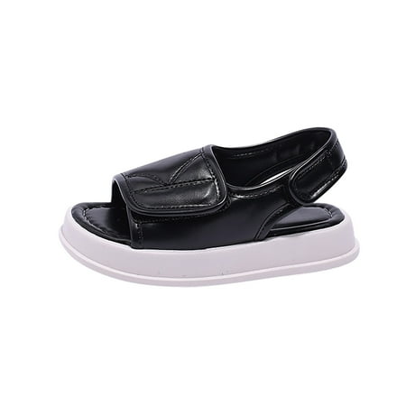

Girls Sandals Summer Sandals Kids Baby Casual Sandals for Boys Soft Sole Beach Shoes Toddler Girl Sandals/Toddler Boy Sandals(Color:Black Size:13)
