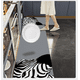 thumbnail image 5 of Xiao Hua Alfombra de baño de felpa peluda y antideslizante, lavable a máquina, color negro, 61 x 40 cm, 5 of 5