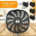 thumbnail image 2 of Air Fryer Accessories for Gourmia GAF798 GAF716 7QT Air Fryer, 8.97''*8.97'' Air Fryer Replacement Parts Rack Tray Grill Pan Grill Crisper Plate, 2 of 7