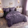 thumbnail image 2 of Manfei Damask Twin Bedding Sets 7-Piece,Gothic Flower Bedding Comforter Set 7-Piece,Cartoon Dragon Dreamcatcher Sheet Sets,Breathable Bedroom Decorative Reversible, 2 of 8