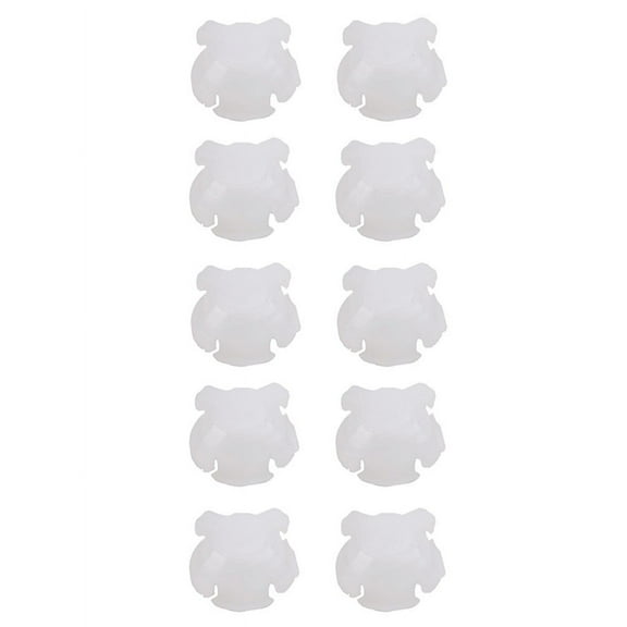 Tekuisi 10Pcs Car Windshield Wiper Linkage Bush Replacement White Plastic for Car Windshield Windscreen Wiper Linkage Bush Assortments