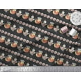 thumbnail image 2 of Soimoi Poly Georgette Fabric Circle & Bird Kids Print Sewing Fabric Yard 52 Inch Wide, 2 of 3