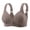 Coffee, variant on Bras for Women Comfy Seamless Bra Plus Size Front Closure Wireless Bra Womens Convenient Lightly Padded Floral Stretchy Bralette Adjustable Straps Everyday Wear 40