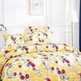 thumbnail image 5 of DaDa Bedding Radiant Sunshine Yellow Hummingbirds Floral Scalloped Bedspread Set (JHW-925), 5 of 8