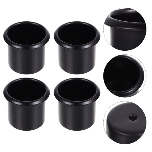 LEORX 4Pcs Black Metal Candle Holders for Tealight Candles Table Centerpiece Decor