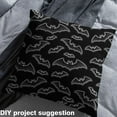 thumbnail image 2 of jejeloiu Happy Halloween Fabric by the Yard 3 Yards,Flying Animal Sewing Fabric,Black Bat Fabric for Sewing For Teens,Ultra Soft Home Decor, 2 of 6