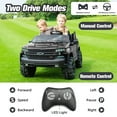 thumbnail image 5 of Chevrolet Silverado 24V Powered Ride on Cars for Kids, Extra large Real 2 Seat Ride on Toys with Remote Control, LED Light, MP3 Player, Electric Vehicles Ride on Truck for Boys Girls Gifts, White, 5 of 12