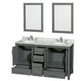thumbnail image 3 of Wyndham Collection Wcs141460dunom24 Sheffield 60" Freestanding Vanity Set, 3 of 7