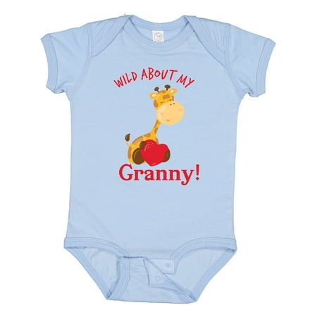 

Inktastic Wild About My Granny Gift Baby Boy or Baby Girl Bodysuit