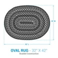 thumbnail image 4 of Park Designs Cozy Cottage Braided Blue Oval Indoor Rug 32"x 42", 4 of 5