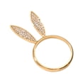 thumbnail image 1 of Rabbit Napkin Ring Gold Rabbit Cloth Napkin Holder Metal Napkin Ring Dining Table Decoration Suitable For Spring Parties And Weddings Decoration, 1 of 6