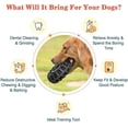thumbnail image 2 of Juguete para morder para perros, juguete molar de goma de grado alimenticio, dispensador de comida no tóxico, juguete interactivo para limpiar los dientes - Negro, 2 of 5