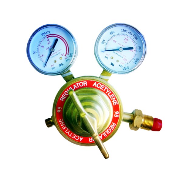 Regulator Acetylene Heavy Duty Outlet 2-15 Psi Inlet 0-300Psi Cga 510 Compatible With Harris Type Large Tank Gauge Cutting Torch, 3 Pack