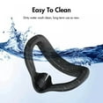 thumbnail image 5 of VR Silicone Face Cover Compatible with Meta Quest 3S - Light Leakage & Sweat Resistant Replacement Face Mask Accessories-Black, 5 of 7