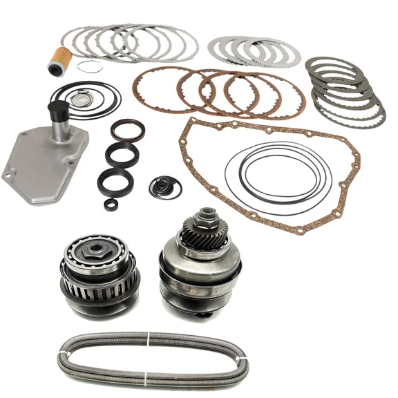 (Remanufactured) Woudy JF015E RE0F11A Transmission Master Rebuild Kit with Pulley Set and Belt, for Nissan Suzuki Mitsubishi CVT 2010-2015, 901068