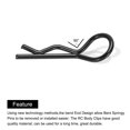 thumbnail image 4 of Uxcell 30pcs 30-Degree Angle Body Clips Bent Springy Pins for 1/8 1/10 1/12 Scale Model RC Car Crawler Truck(Black), 4 of 6