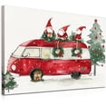 thumbnail image 2 of Christmas Gnome Bus Canvas Wall Art - Winter Snowing Christmas Painting - Framed 12 X 16 Inch Small Cute Christmas Pictures for Bathroom Kitchen Kids Room Home Office Decorations - Aesthetic Holiday, 2 of 6