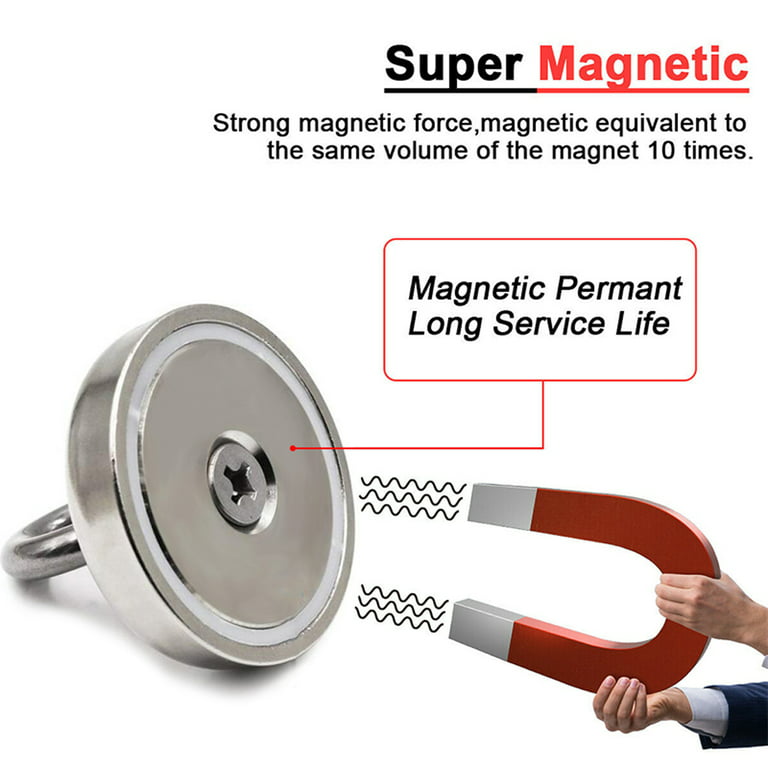  Heavy Duty Fishing Magnet Kit 1000lb Double Side Strong Pull  Combined Fishing Magnets Kits Powerful Neodymium Magnet For Christmas Gift
