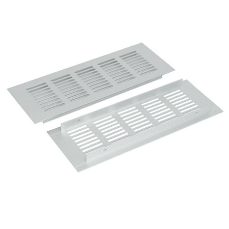 Aluminum Louver Vent - Aluminum Alloy Air Vent Louvered Grill Cover Ventilation Grille 225mmx80mm 2pcs
