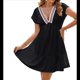 thumbnail image 1 of Traje de Baño para Mujer, Vestido para Vacaciones, Trajes de Baño de Crucero, Trajes de Baño Midi, Pareo Negro M, 1 of 7
