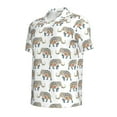thumbnail image 3 of Daiia Indian Elephant Pattern Men’s Polo Shirts,Solid Deck Shirt,Classic Fit, Breathable Cotton Polo for Casual and Sport Wear-XX-Large, 3 of 9