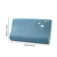 thumbnail image 3 of Polyester Pillowcase Blue Satin Pillowcase with Zipper Closure Neck Guard Memory Foam Pillow Cover for Hair and Skin Soft Breathable Bedding(1Pcs) Rkxzt, 3 of 9
