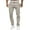 EliteGoogv#Khaki, variant on Men's Slim Fit Chino Long Pants Button Zip Closure Tapered Leg Design Side Pocket Decor Fashion Streetwear Stylish Casual Daily Wear Trousers,White,XXL
