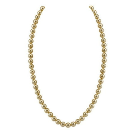 Oravo Single Strand 7 to 8 mm Off White Round Majorca Cultured Pearl 31 inch Necklace