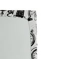 thumbnail image 2 of Ambesonne Vintage Fitted Sheet, Hand Drawn Clocks, Twin Size, Black and White, 2 of 2