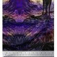 thumbnail image 2 of Soimoi Polyester Crepe Fabric Deer Panel Decor Fabric Printed Yard 52 Inch Wide, 2 of 3