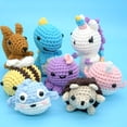 thumbnail image 5 of Fuebueo Crochet Yarn Clearance,Crochet Kit for Beginners Craft Yarn for Small Projects - Gift for Crocheters - Soft Knitting Yarn Bundle, 5 of 7
