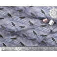 thumbnail image 3 of Soimoi Purple Cotton Duck Fabric Crow Bird Print Fabric by Yard 58 Inch Wide, 3 of 3